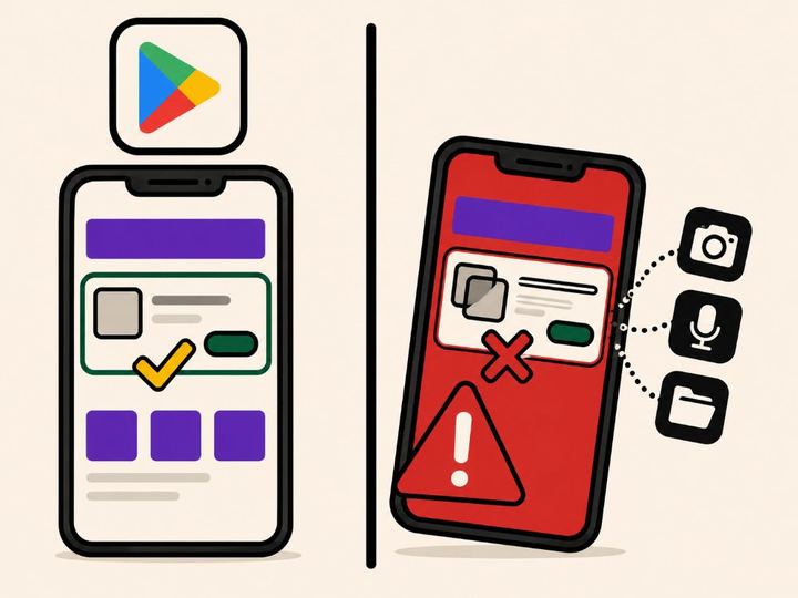 Spotting a fake betting app listing versus a genuine Play Store or App Store listing