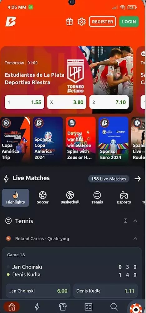 Betano Ghana app screenshot