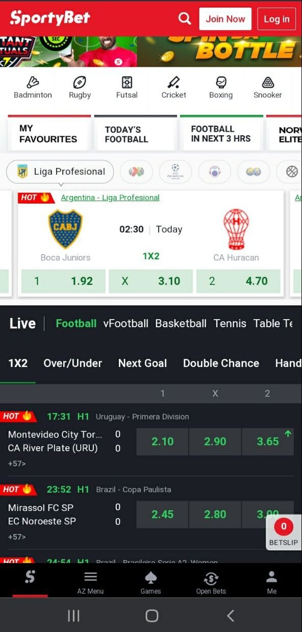 SportyBet Ghana app screenshot